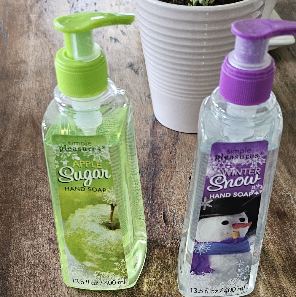 New! 2 bottles of simple pleasures hand soap.  Each 13.5 fl oz.